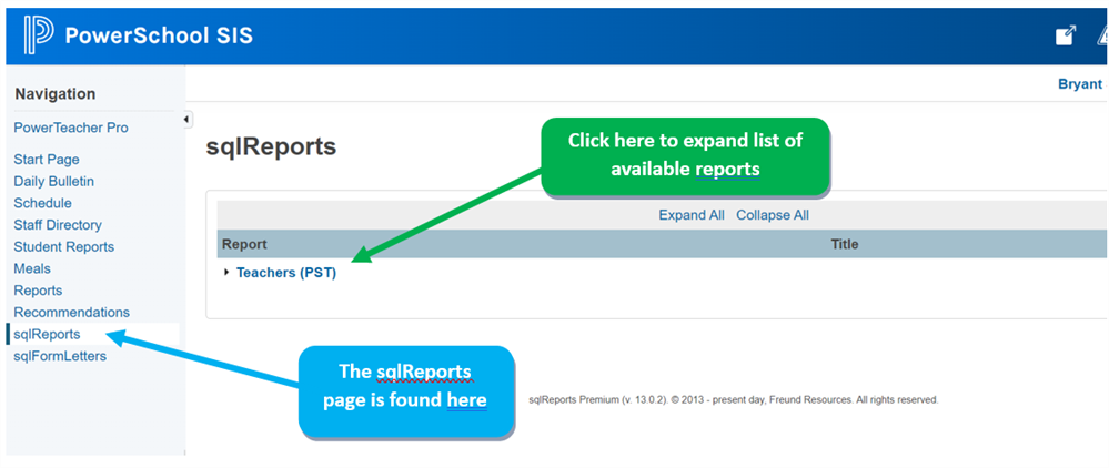For Teachers in PowerTeacher For Teachers in PowerTeacher