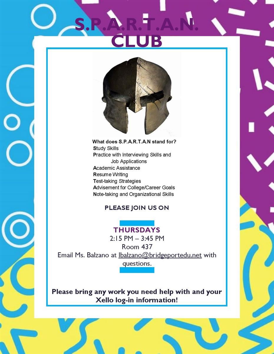 SPARTAN Club Flyer