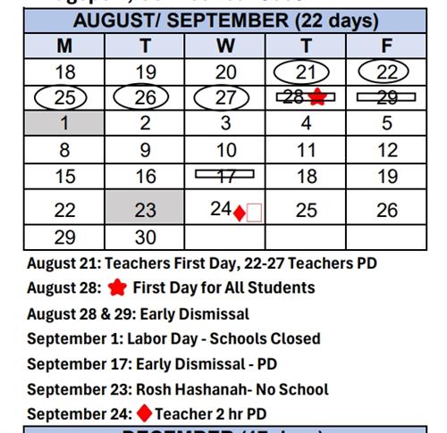 August Calendar